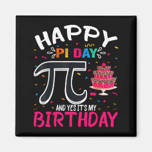 Imã Aniversário do Dia do Pi Amante da Matemática Feli