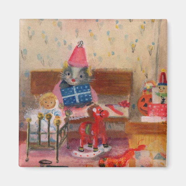 Imã Aniversário do Mouse Magnet (Frente)