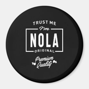 Imã Aniversário do Nome Personalizado Nola
