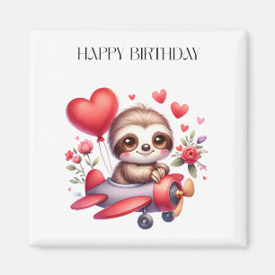 Imã Aniversário do Piloto Preguiça