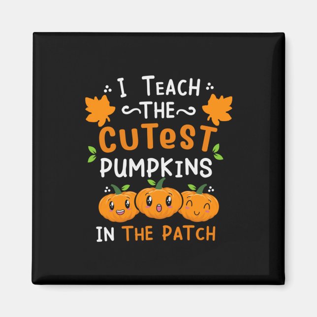 Imã Aniversário do Professor Cutest Pumpkins (Frente)