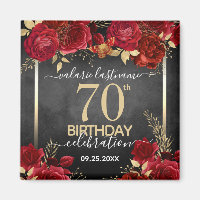 Aniversário do Rosa vermelha 70 para Salvar a Data