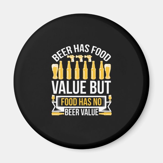 Imã Aniversário do Valor Alimentar da Cerveja (Frente)