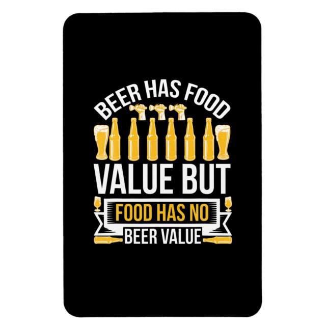 Ímã Aniversário do Valor Alimentício da Cerveja (Vertical)