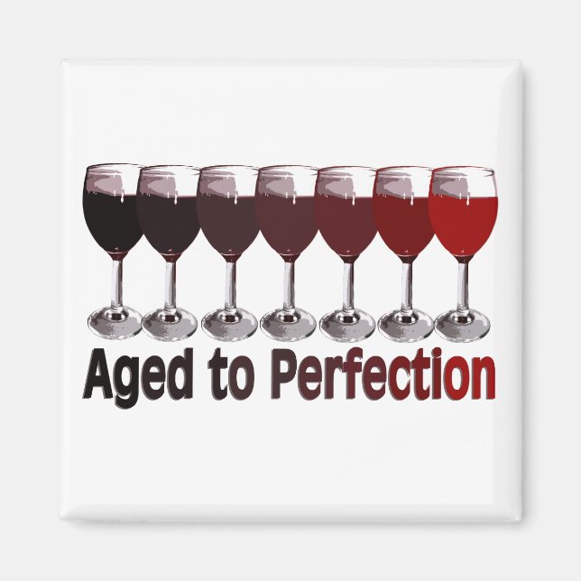 Imã Aniversário do Vinho Vermelho (Frente)