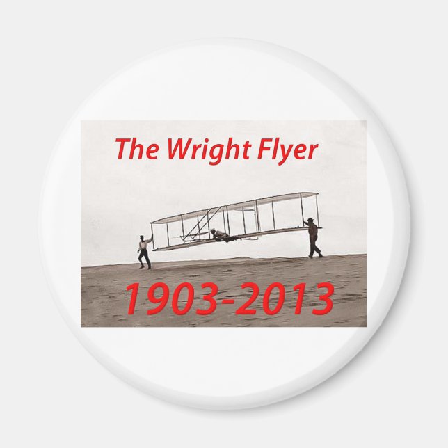 Imã Aniversário do Wright Flyer (1903-2013) (Frente)