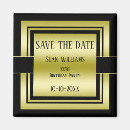 Imã Aniversário dos Homens da Classe Dourada e Negra G