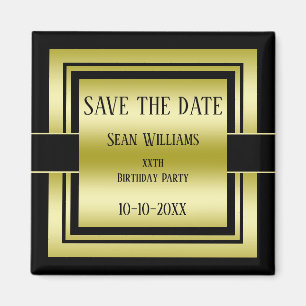 Imã Aniversário dos Homens da Classe Dourada e Negra G