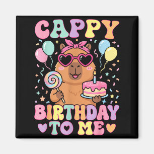 Imã Aniversário engraçado do capivara para aniversário