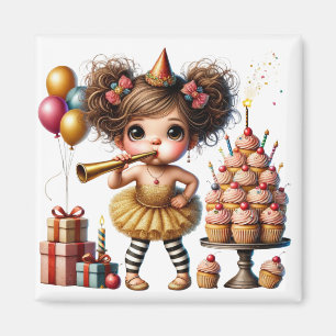 Imã Aniversário Engraçado e Excêntrico de Gnomo