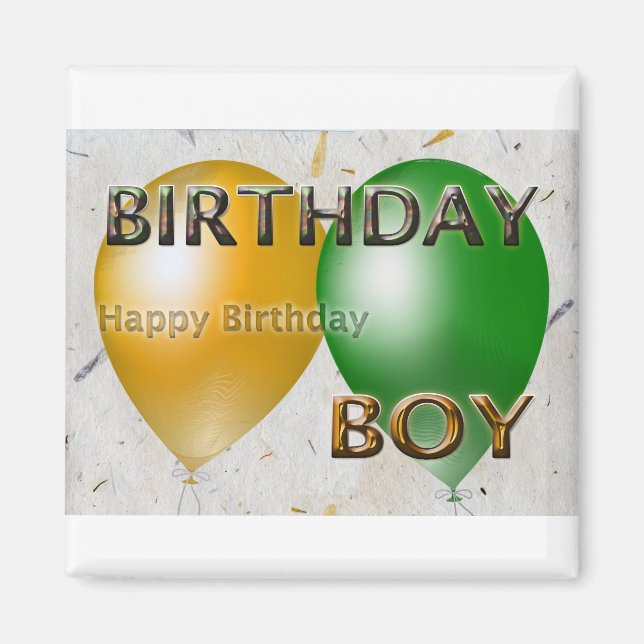 Imã Aniversário Feliz Aniversário do Aniversário (Frente)