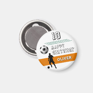 Imã Aniversário feliz do jogador de futebol moderno Si