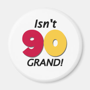 Imã Aniversário grande do 90