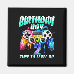 Imã Aniversário Infantil Menino Hora de Subir de Nível