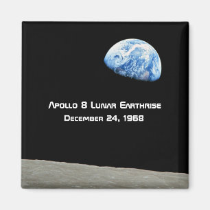 Imã Aniversário lunar de Apollo 8 Earthrise 50th
