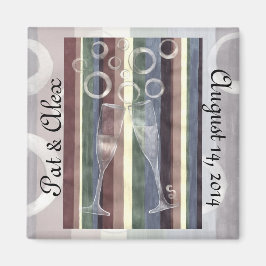 Imã Aniversário Personalizado do Arco-Íris Cheio 3