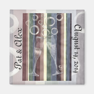 Imã Aniversário Personalizado do Arco-Íris Cheio 3