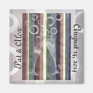 Imã Aniversário Personalizado do Arco-Íris Cheio 3