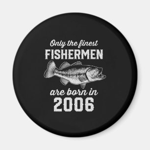 Imã Aniversário Presente Pescador Pesca 2006