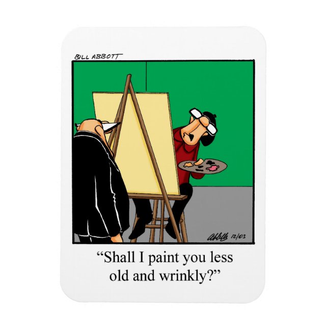 Ímã Aniversário Sobre O Presente Do Magno Humor Em Hil (Vertical)