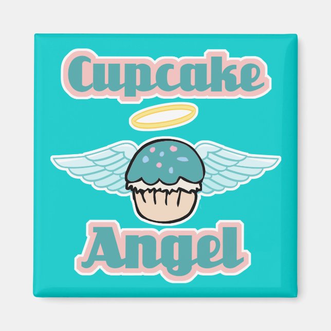 Imã anjinho de cupcake (Frente)