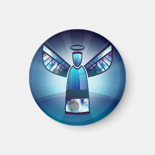 Imã Anjo: Anjo Azul Estilizado