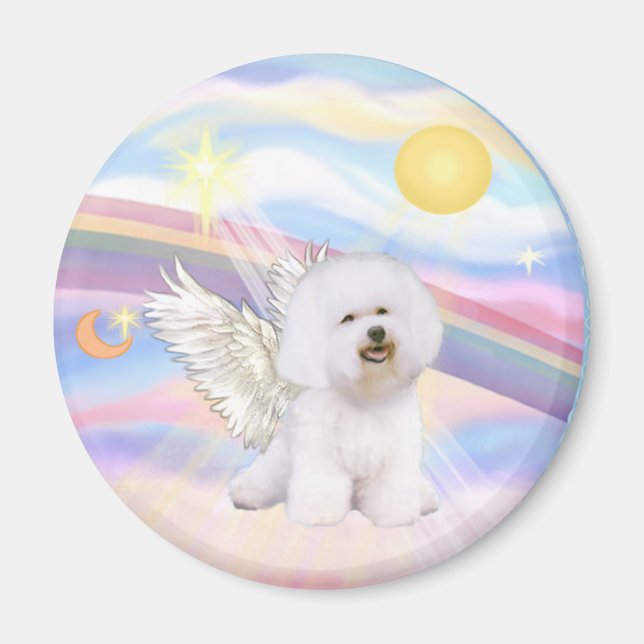 Imã Anjo Bichon Frise (Frente)