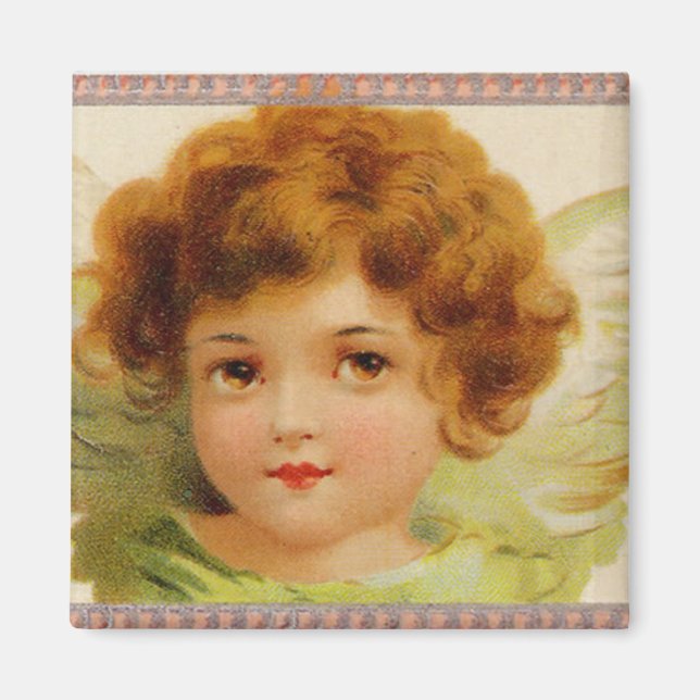 Imã Anjo de Cabeça Vermelha (Frente)