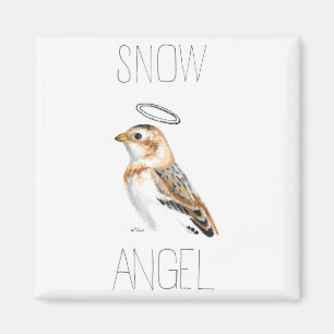 Imã Anjo de Neve (Bunting de Neve)