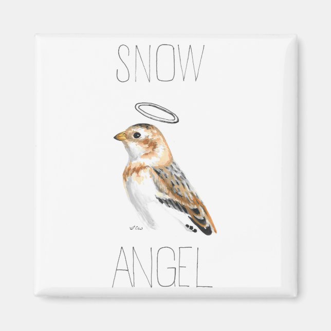 Imã Anjo de Neve (Bunting de Neve) (Frente)