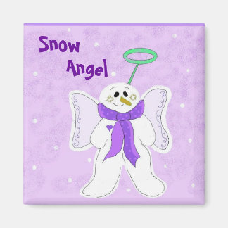 Imã Anjo de Neve Roxo
