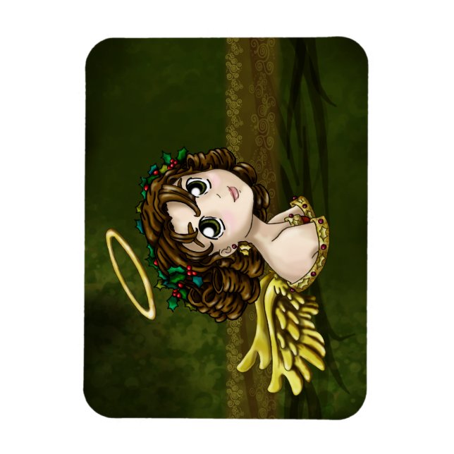Ímã Anjo do azevinho (Vertical)