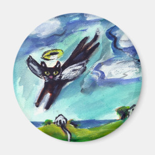 Imã Anjo do gato preto