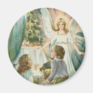 Imã Anjo do Natal com crianças