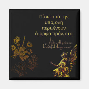 IMÃ ANJO DORADO ÍMÃ INSPIRACIONAL PARA GELADEIRA