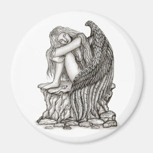 Imã Anjo dormindo na pedra