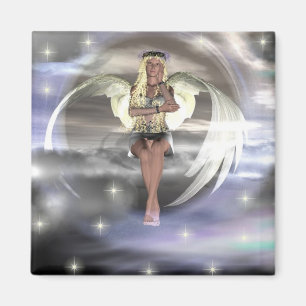 Imã Anjo em uma nuvem