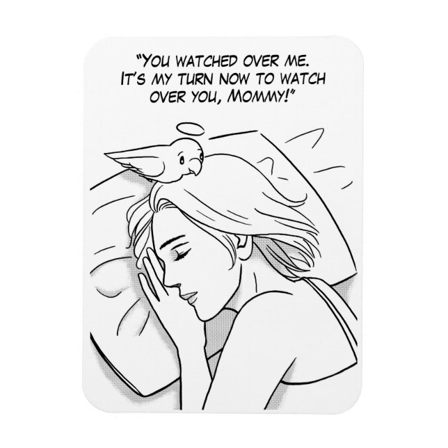 Ímã Anjo guardião da mãe (Vertical)