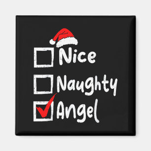 Imã Anjo Malvado Engraçado Lista de Natal Família Mat