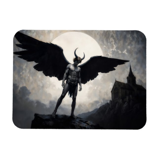 Ímã Anjo Negro Lúcifer (Horizontal)