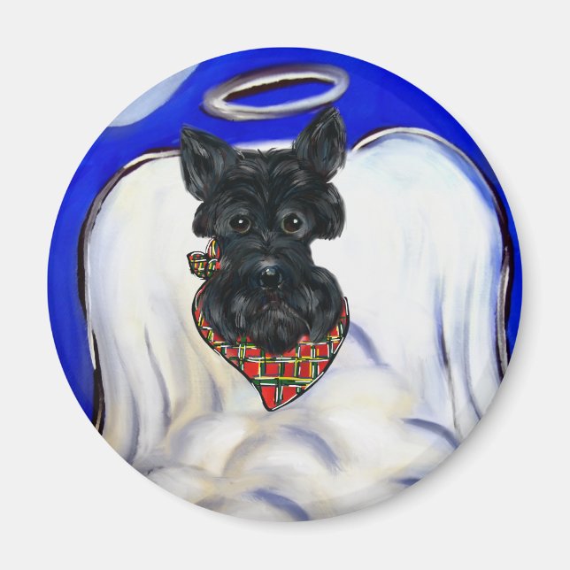 Imã Anjo Preto do Terrier Escocês (Frente)