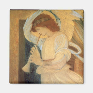 Imã Anjo que joga o Flageolet por Burne Jones