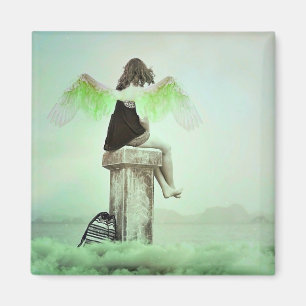 Imã Anjo que olha sobre você o ímã