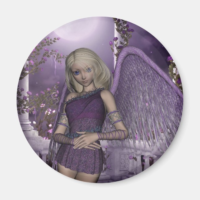 Imã Anjo Violet Charms (Frente)