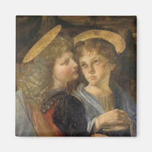 Imã Anjos do Batismo de Cristo de Leonardo da Vinci