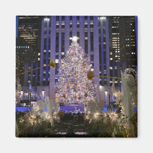 Imã Anjos e Árvore de Natal do Rockefeller Center -