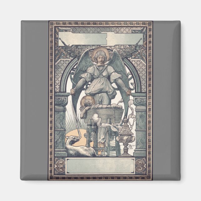 Imã Anjos guardiões com o menino Jesus (Frente)