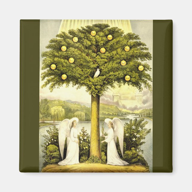 Imã anjos por trás do ímã (Frente)