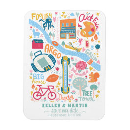 Ímã Ann Arbor Michigan Salve A Data