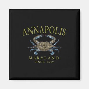 Imã Annapolis Maryland Caranguejo Azul Desde 1649 Oliv